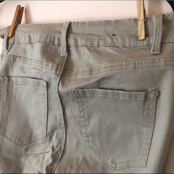 Beige High Rise Skinny Jean - Picture 3 of 3